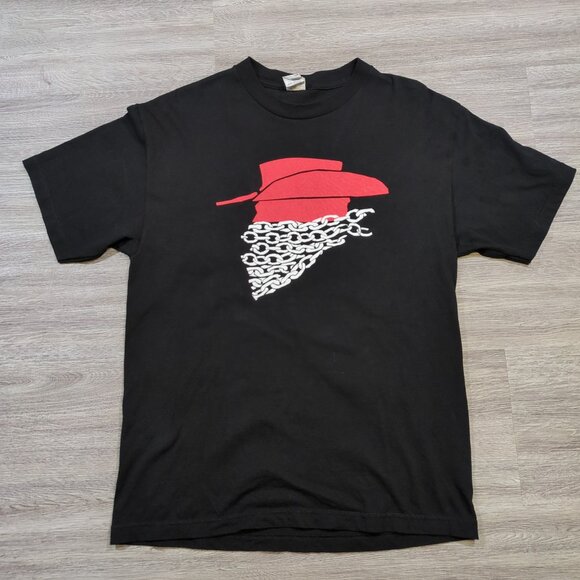 Django Unchained Mens Large Black Graphic T Shirt Movie Promo Tarantino Dicaprio - Picture 1 of 8